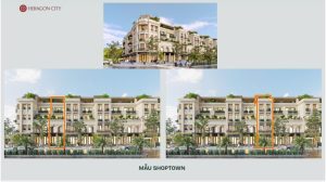 Shoptown Heragon City Nam Ngạn thiết kế 4 tầng 1 tum